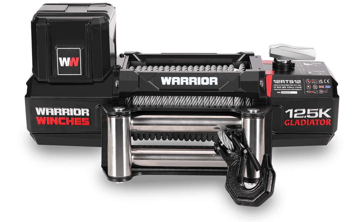 Gladiator R-Type 12500 Electric Winch - 12v Steel Rope