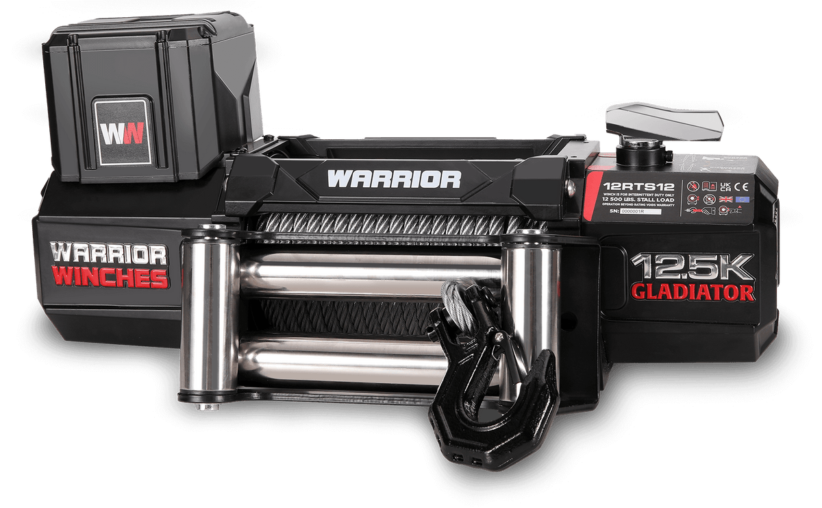 Gladiator R-Type 12500 Electric Winch - 12v Steel Rope