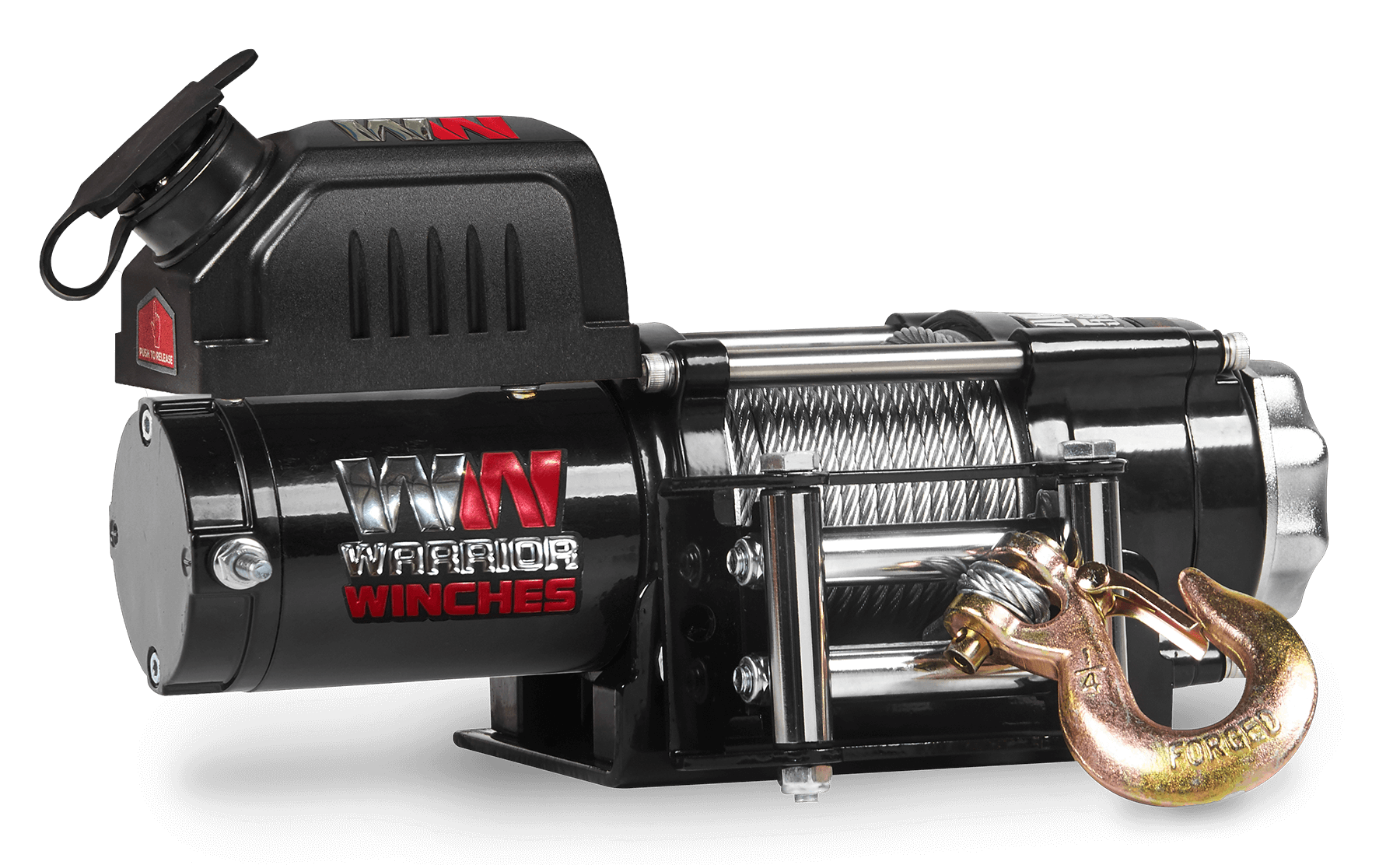 Warrior Ninja 2500lb Winch 12v Steel Rope | Warrior Winches