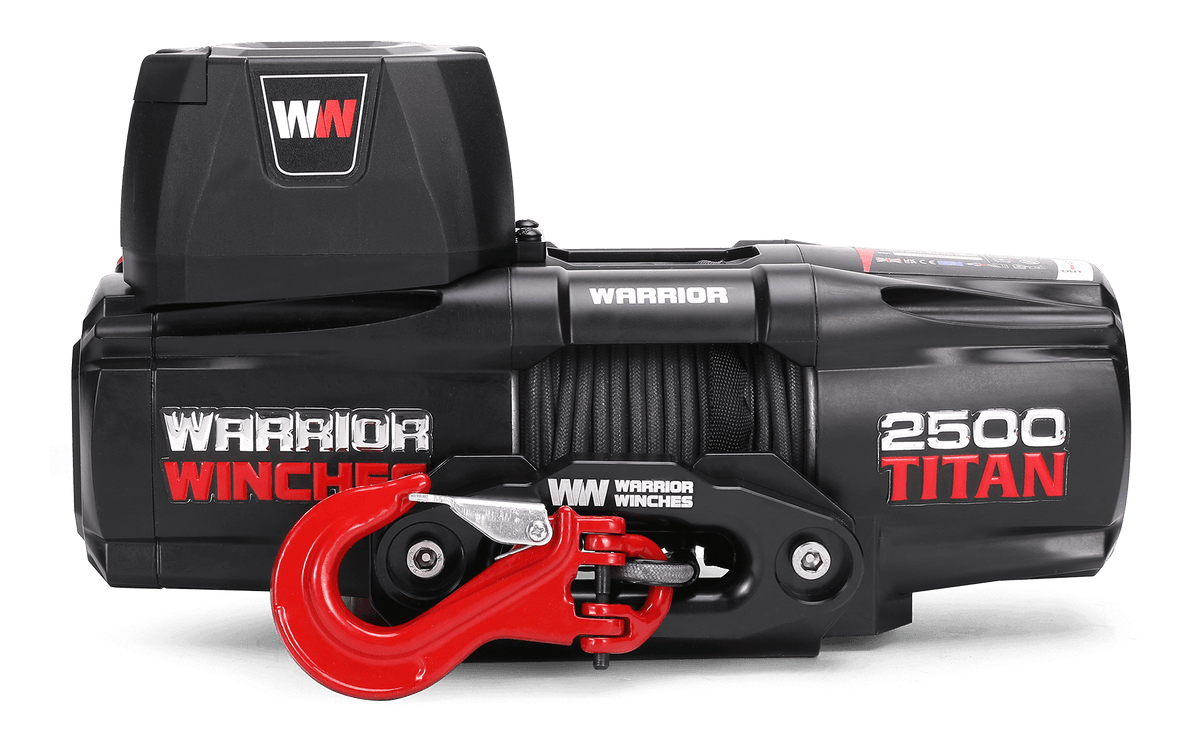 Titan 2500 Electric Winch - 12v Synthetic Rope