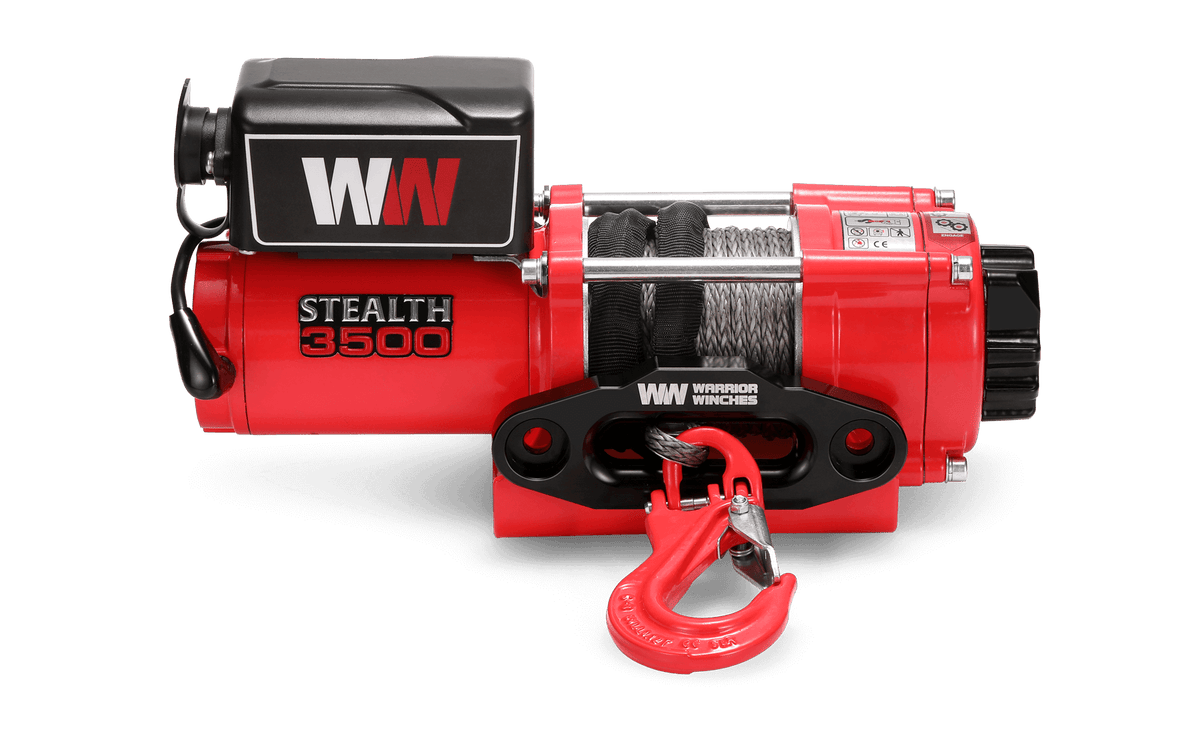 Stealth 3500lb Winch - 12v Synthetic Rope
