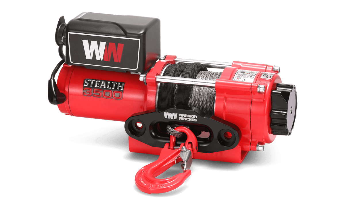 Stealth 3500lb Winch - 12v Synthetic Rope