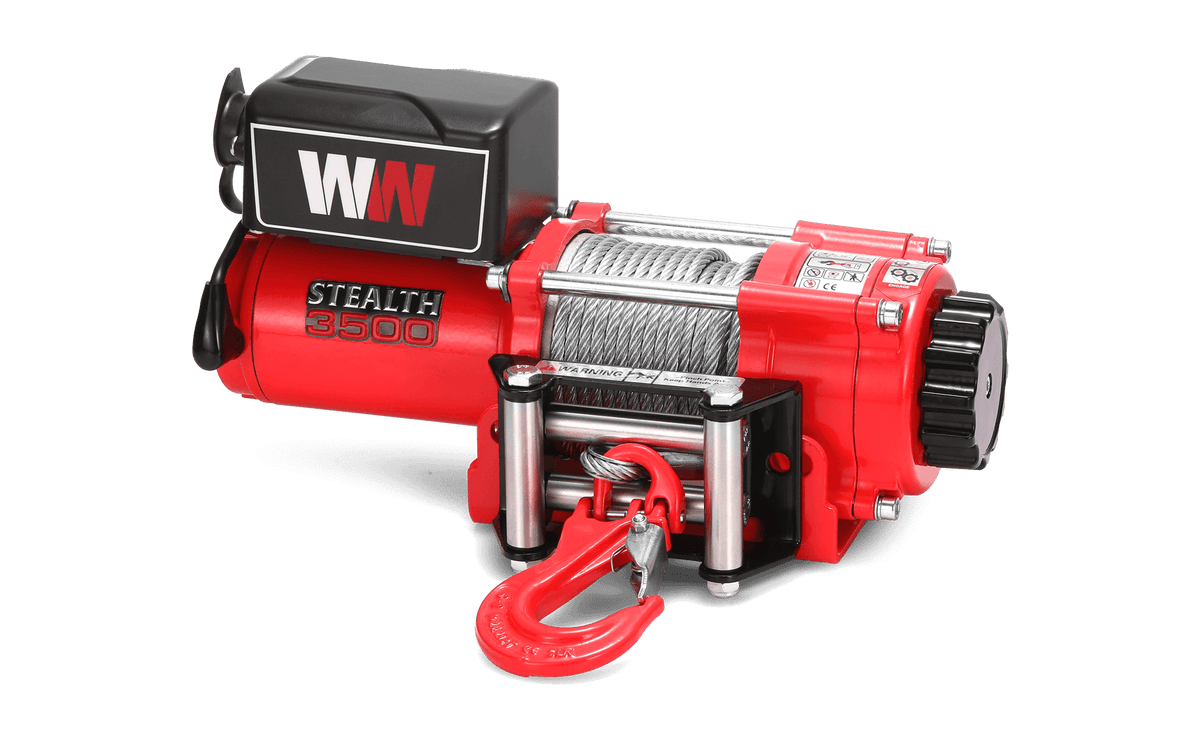 Stealth 3500lb Winch - 12v Steel Rope