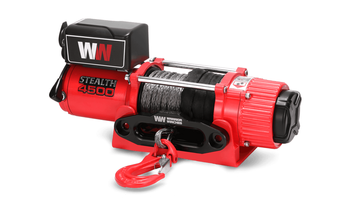Stealth 4500lb Winch - 12v Synthetic Rope