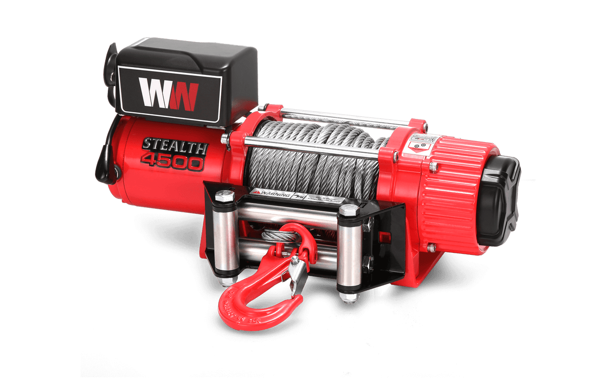 Stealth 4500lb Winch - 12v Steel Rope