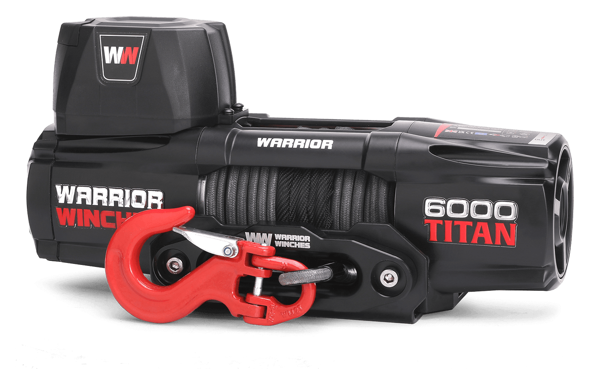 Titan 6000lb Electric Winch - 12v Synthetic Rope