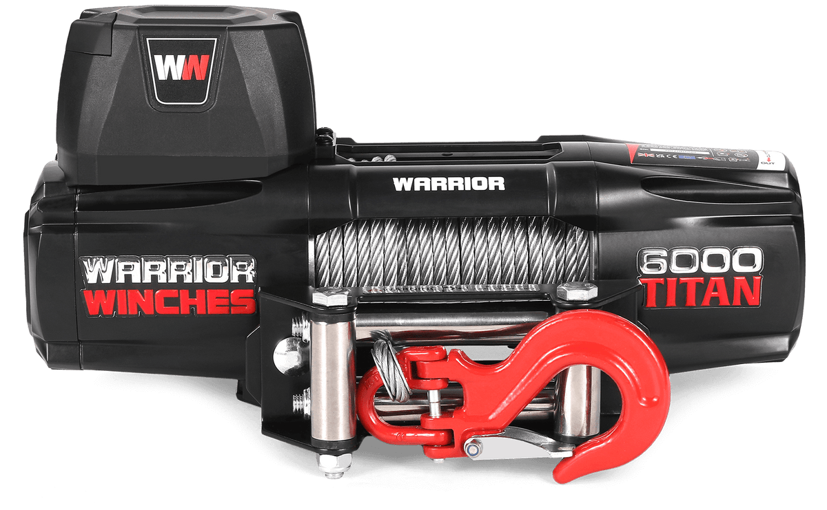 Titan 6000lb Electric Winch - 12v Steel Rope