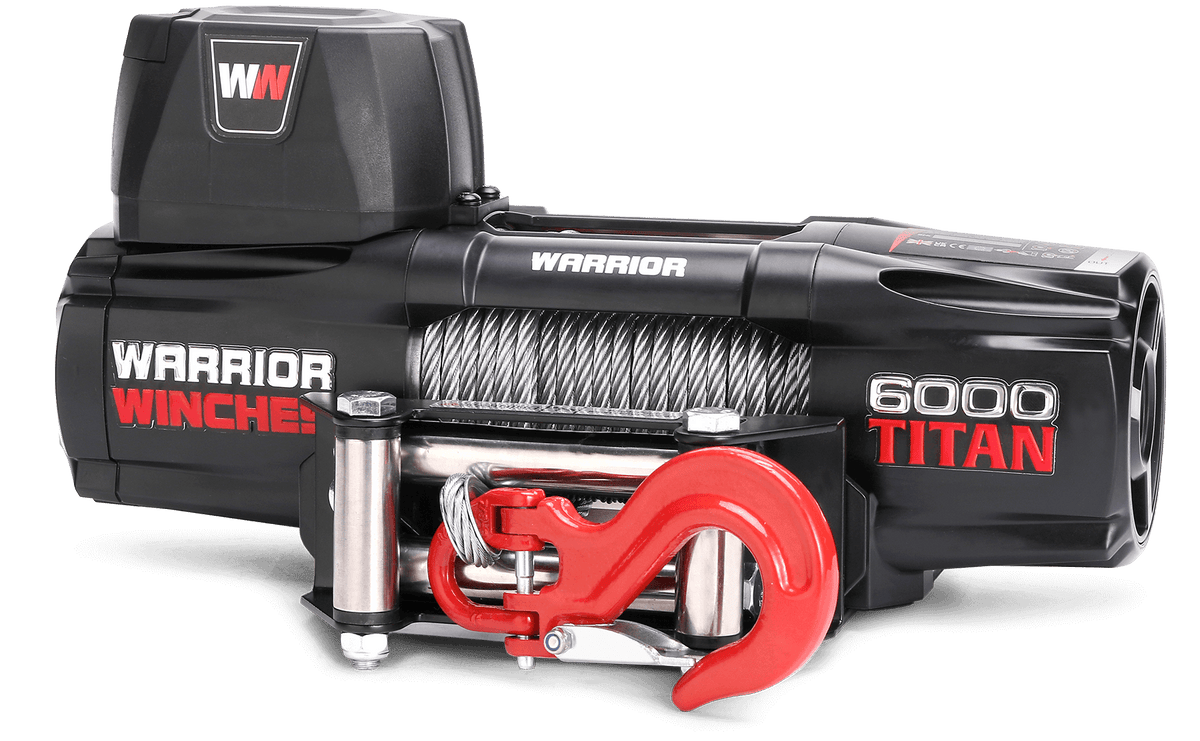 Titan 6000lb Electric Winch - 12v Steel Rope