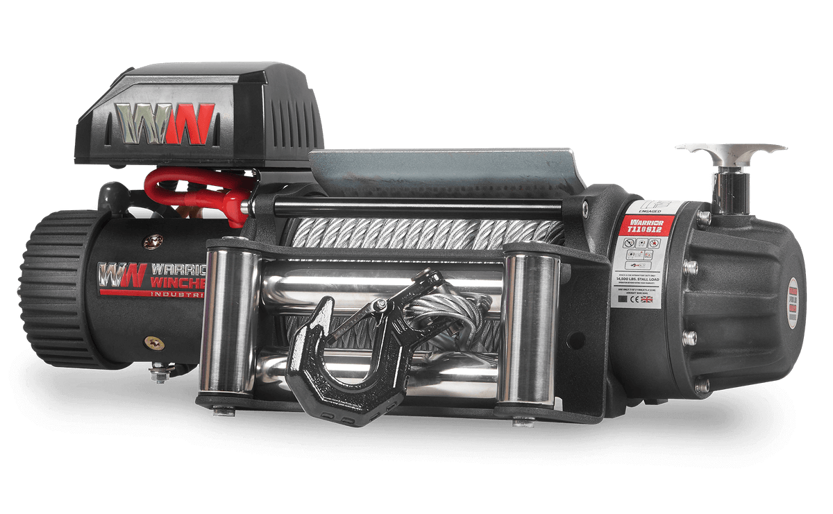 T1000 10000lb Electric Winch - 12v Steel Rope