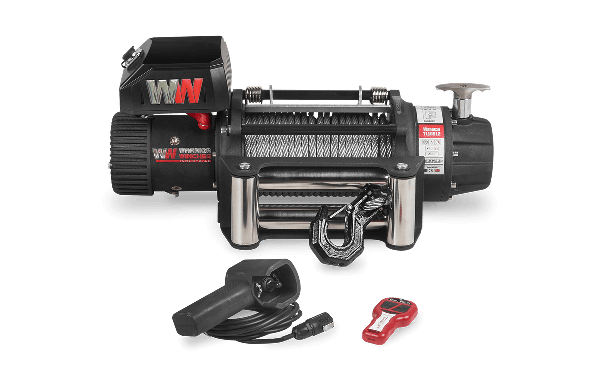 T1000 10000lb Electric Winch - 12v Steel Rope