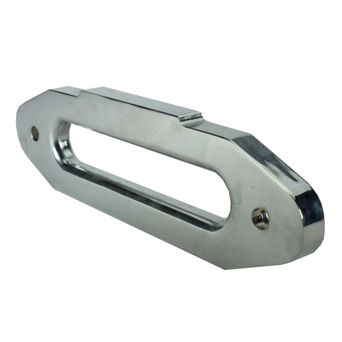 Warrior Branded Silver Hawse Fairlead - 255mm Hole Centres opposite rear view