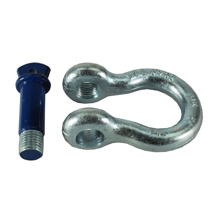Galvanised 4.75t Blue Pin Tested Shackle with 22mm Pin