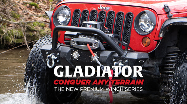 Gladiator Premium Winch on Jeep