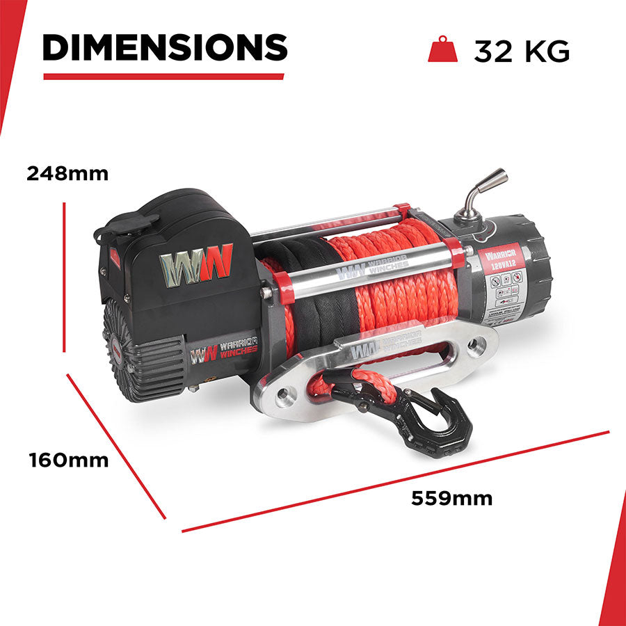 Warrior Samurai V2 Next Gen 12000lb Winch | Warrior Winches