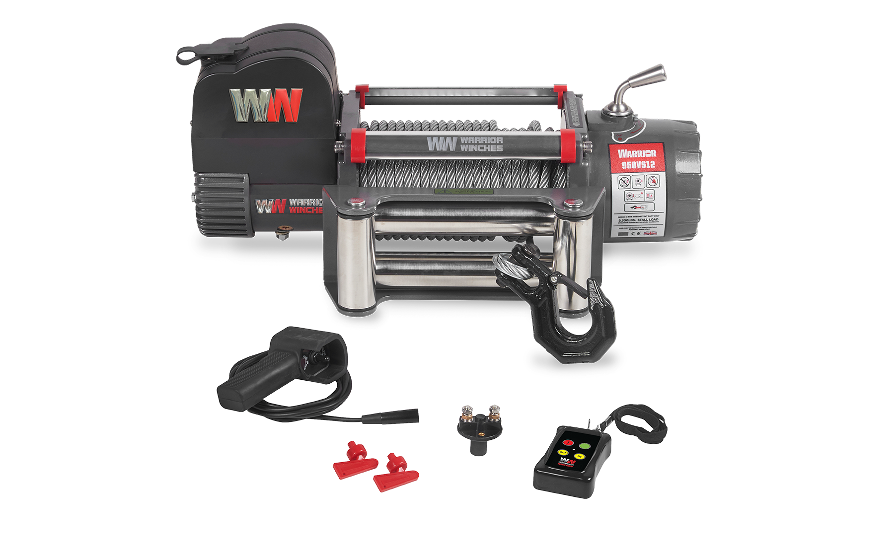 Samurai 9500 Electric Winch - 12v Steel Rope