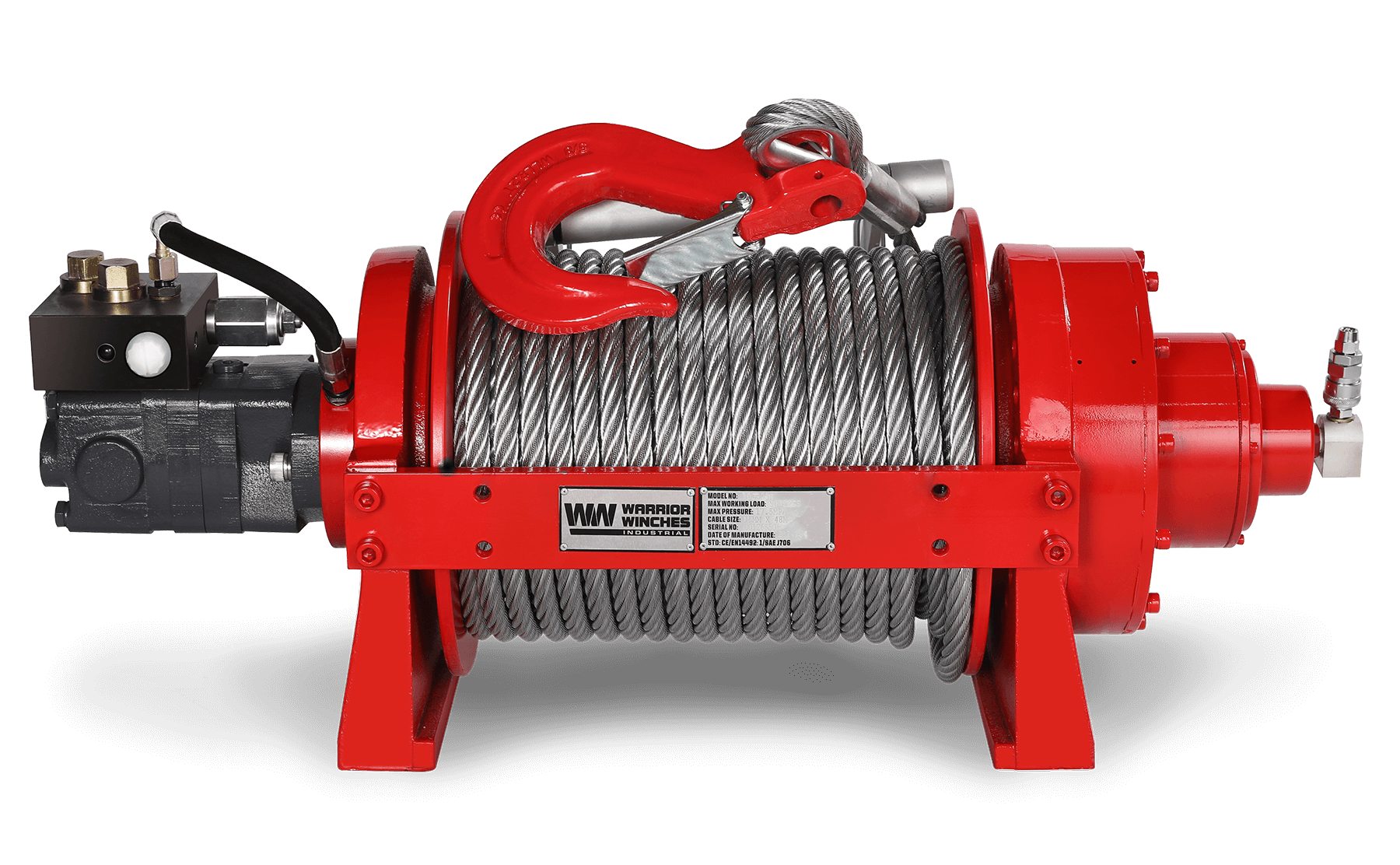 JR 10 Tonne Industrial Hydraulic Winch