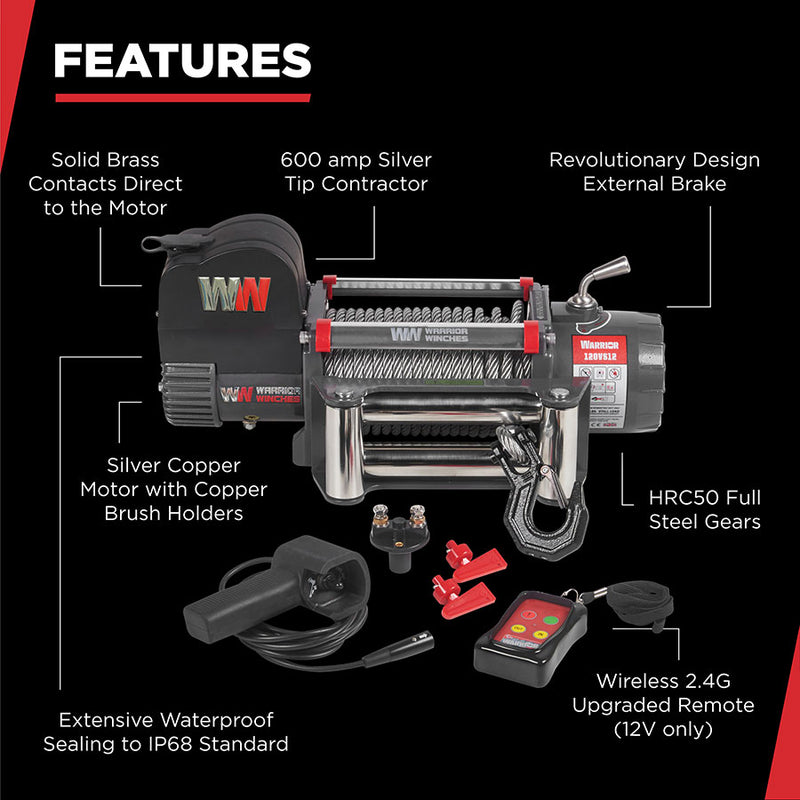 Samurai Next Gen 12000 Electric Winch