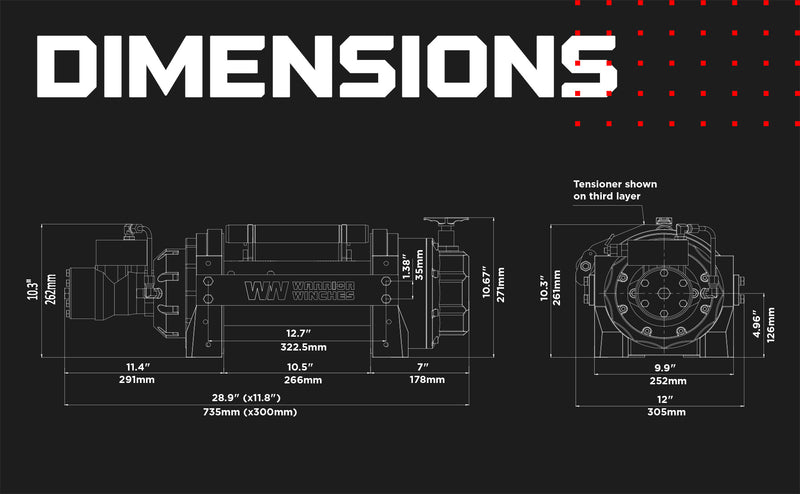 RV 15000 Hydraulic Winch