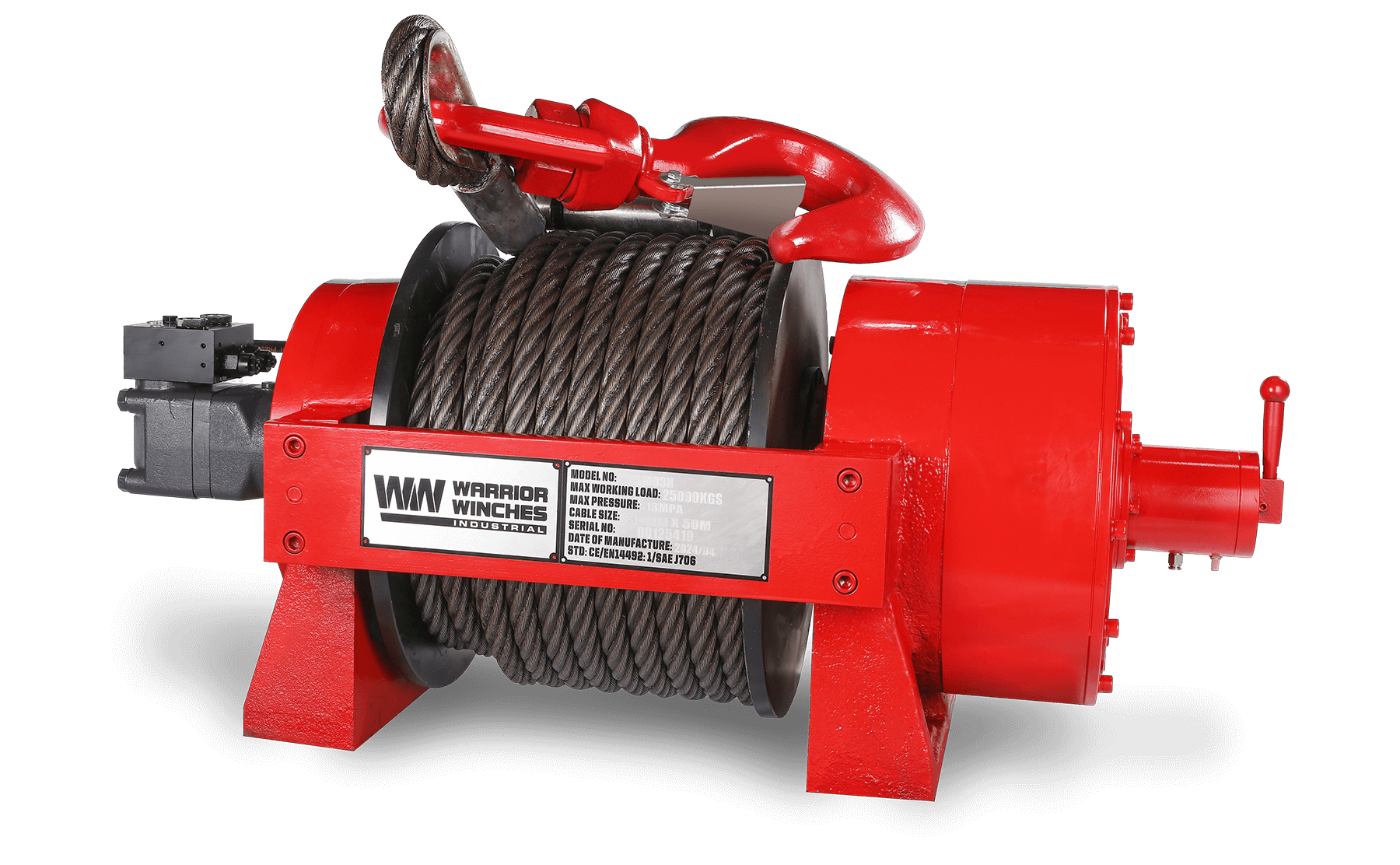 JR 25 Tonne Industrial Hydraulic Winch