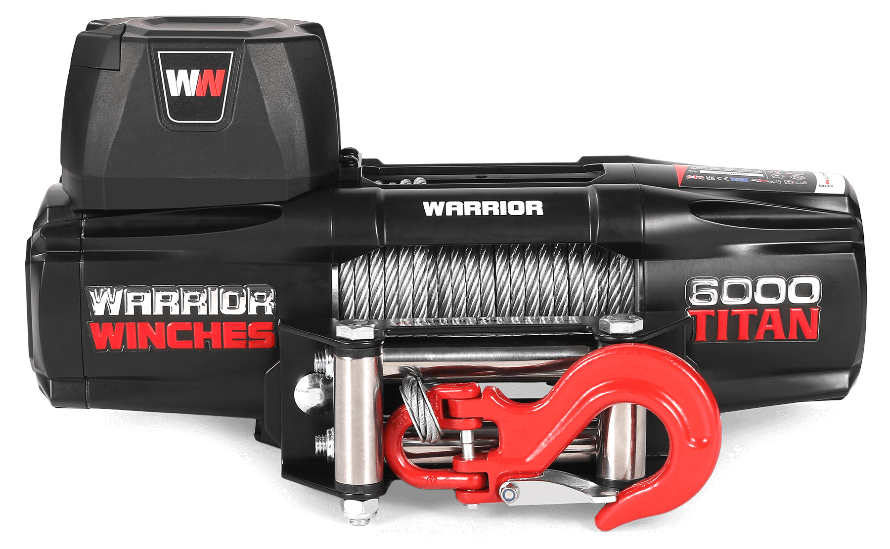 Titan 6000lb Electric Winch - 24v Steel Rope