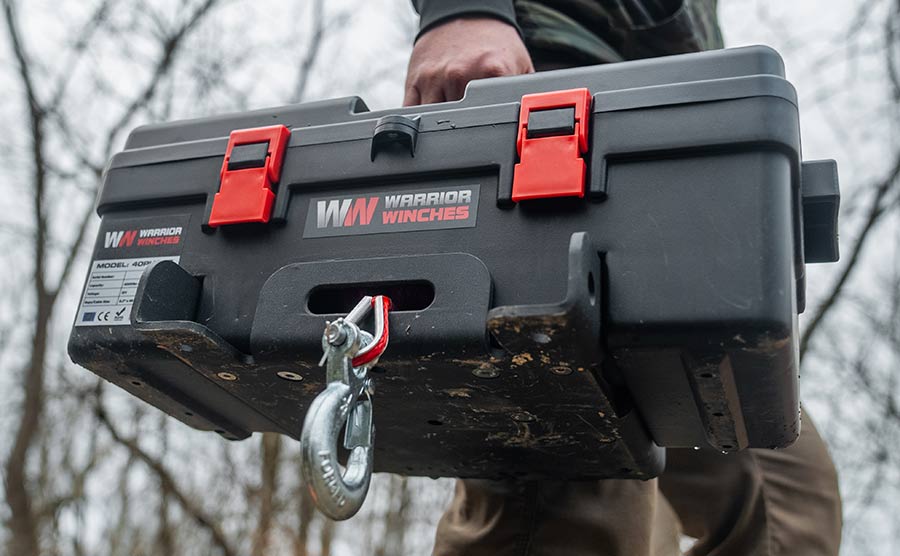 Trojan 4000 Portable Utility Winch - Steel Rope