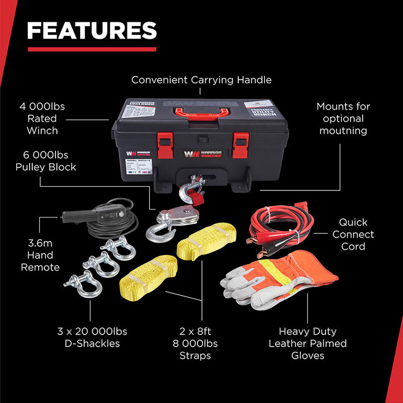 Trojan 4000 Portable Utility Winch